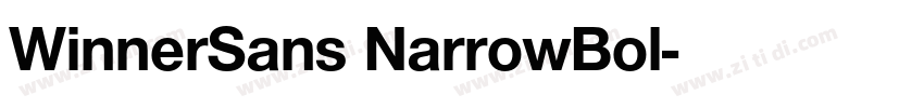 WinnerSans NarrowBol字体转换
